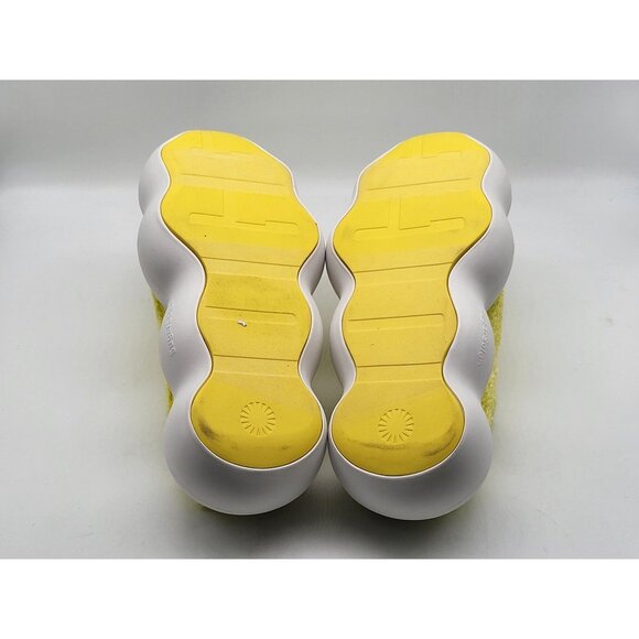 UGG Sugarcloud Slide Sandals Yellow Terry 3" Platform Women Slippers Shoes Size - Picture 7 of 10